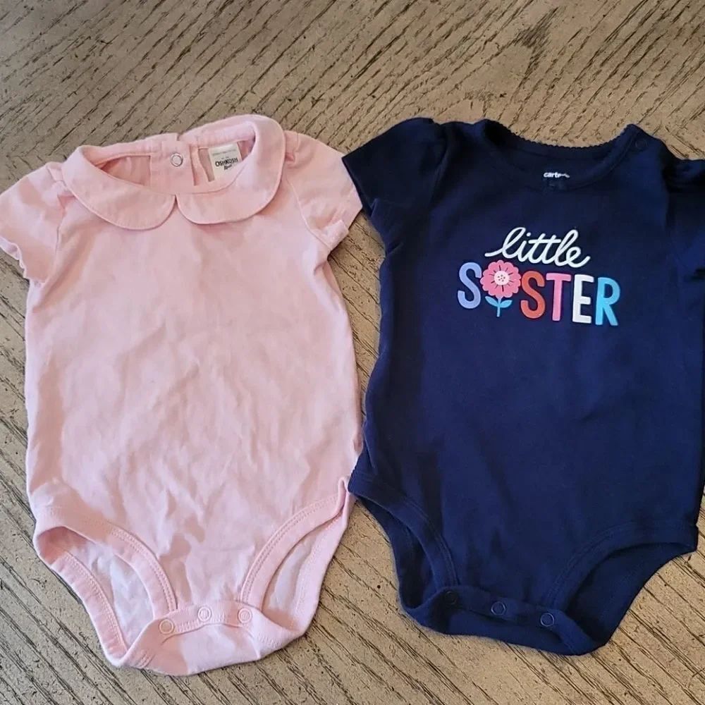 9 month girls onsies Oshkosh
